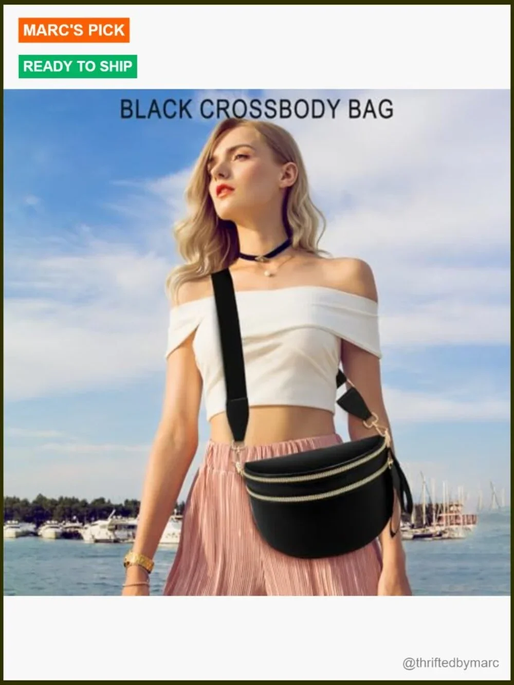Large Nylon Crossbody Bag Adjustable Strap Spacious Fanny Pack Sling - Picture 4 of 7
